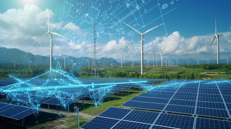 Digital grid and renewable energy concept
